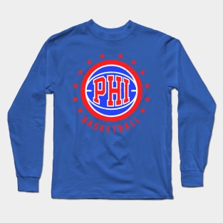 PHI Basketball Vintage Distressed Long Sleeve T-Shirt